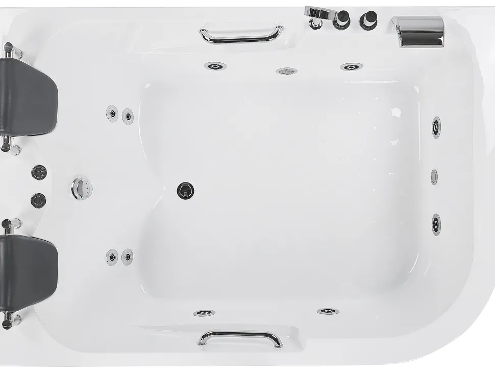 Banheira De Hidromassagem Versao A Direita Em Acrilico Branco 170 X 119 Cm Bayamo