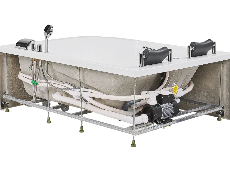 Banheira De Hidromassagem Versao A Direita Em Acrilico Branco 170 X 119 Cm Bayamo