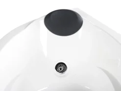 Banheira De Hidromassagem De Canto A Esquerda Com Led Em Branco Neiva