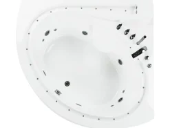 Banheira De Hidromassagem Em Acrilico Branco Com Led 165 X 148 Cm Pelican