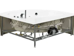 Banheira De Hidromassagem Em Acrilico Branco Com Led 165 X 148 Cm Pelican