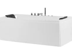 Banheira De Hidromassagem Em Acrilico Branco Com Led 173 X 82 Cm Moor