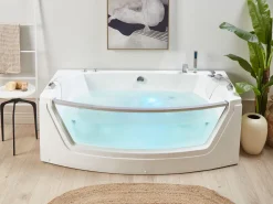 Banheira De Hidromassagem Em Acrilico Branco Com Led 175 X 85 Cm Fuerte