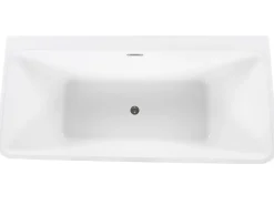 Banheira Para Parede Em Acrilico Branco 170 X 80 Cm Hassel