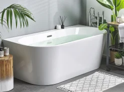 Banheira Para Parede Em Acrilico Branco 170 X 80 Cm Harvey