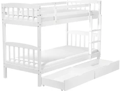 Beliche Com Gavetas Em Madeira De Pinho Branco 90 X 200 Cm Revin