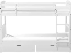 Beliche Com Gavetas Em Madeira De Pinho Branco 90 X 200 Cm Revin