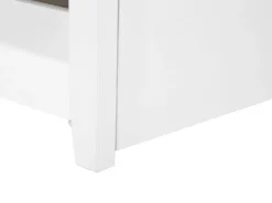 Beliche Com Gavetas Em Madeira De Pinho Branca 90 X 200 Cm Radon