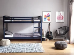 Beliche Em Madeira De Pinho Azul Marinho 90 X 200 Cm Revin