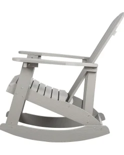 Cadeira De Baloico De Jardim Cinzenta Clara Adirondack