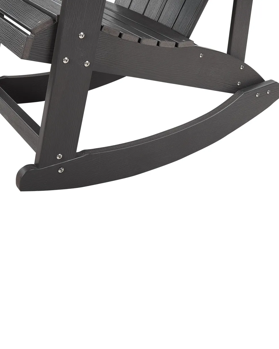 Cadeira De Baloico De Jardim Cinzenta Escura Adirondack