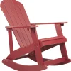 Cadeira De Baloico De Jardim Vermelha Adirondack