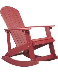 Cadeira De Baloico De Jardim Vermelha Adirondack
