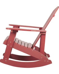 Cadeira De Baloico De Jardim Vermelha Adirondack