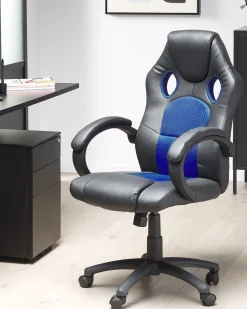 Cadeira De Escritorio Azul Marinho Fighter