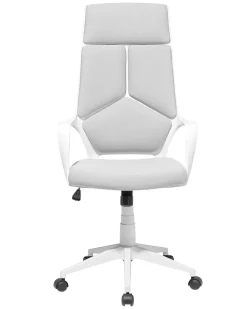 Cadeira De Escritorio Branca E Cinzenta Delight