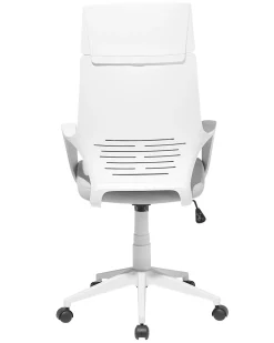 Cadeira De Escritorio Branca E Cinzenta Delight