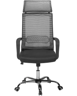 Cadeira De Escritorio Cinzenta Escura Leader