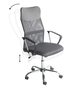 Cadeira De Escritorio Cinzenta Design