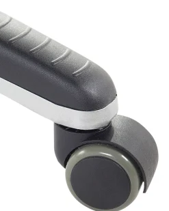 Cadeira De Escritorio Em Pele Sintetica Preta E Vermelha Master