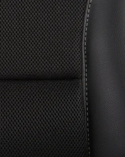 Cadeira De Escritorio Em Pele Sintetica Preta E Vermelha Master