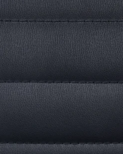 Cadeira De Escritorio Em Pele Sintetica Preta Leader