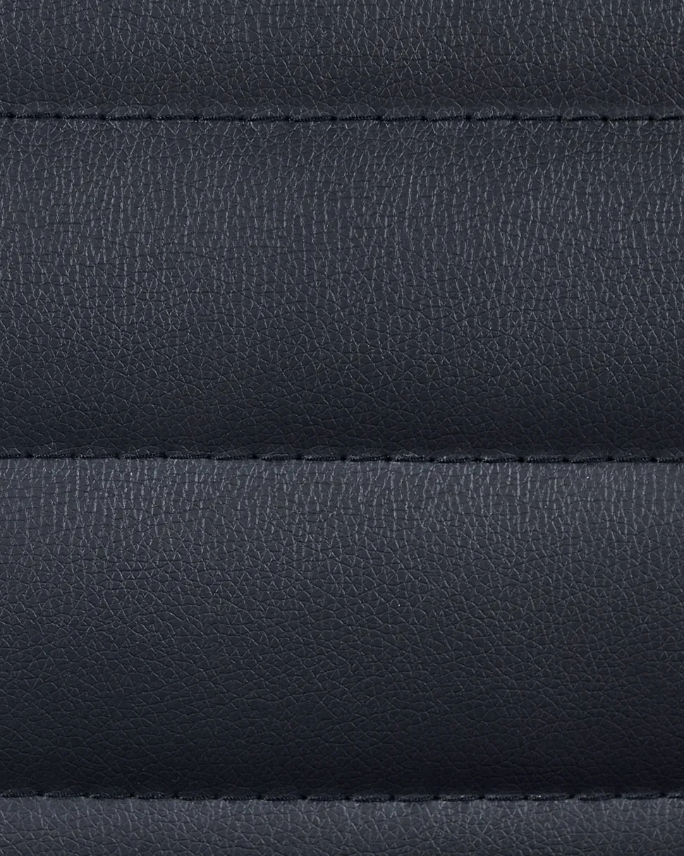 Cadeira De Escritorio Em Pele Sintetica Preta Leader