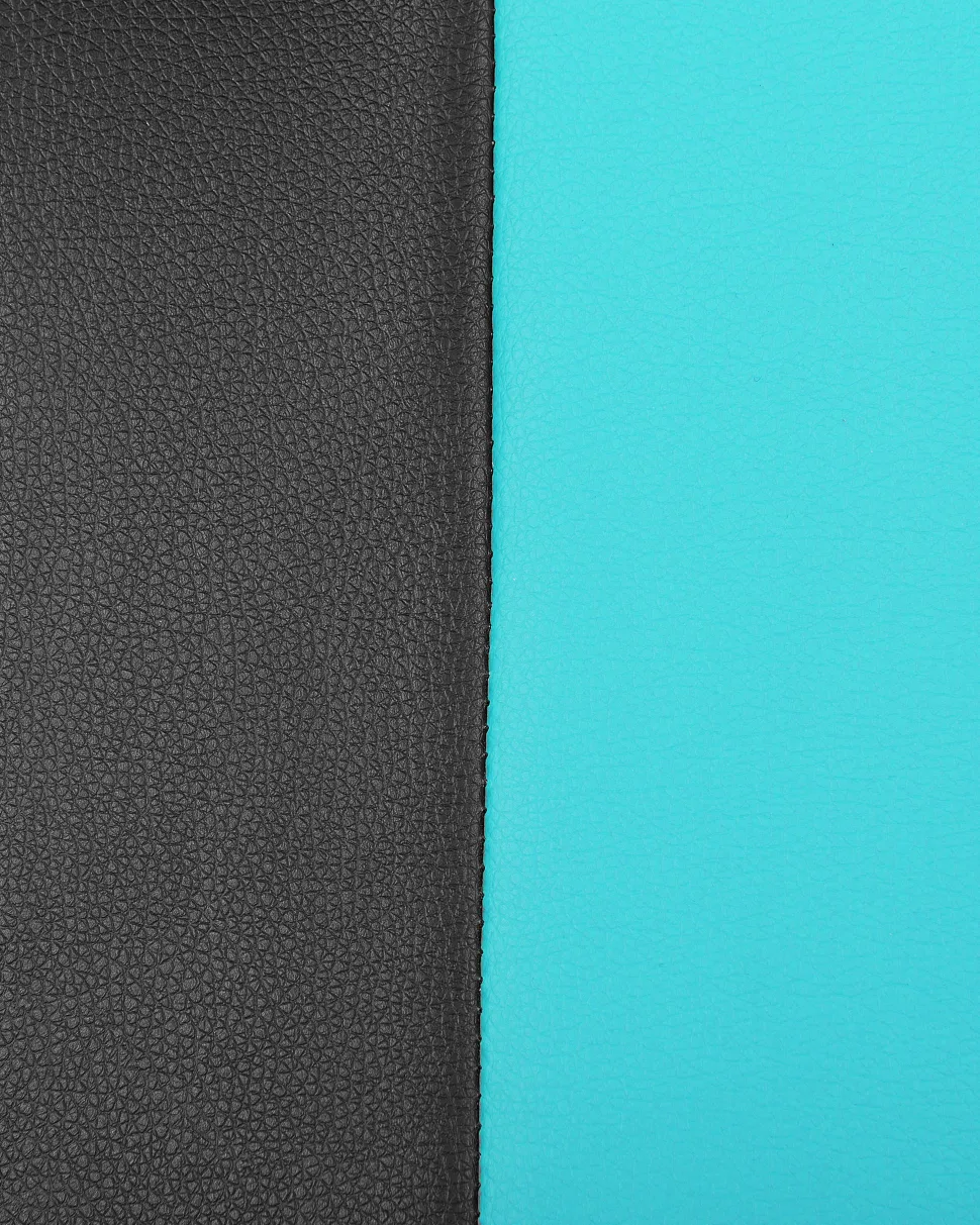 Cadeira De Escritorio Em Pele Sintetica Preta E Azul Success