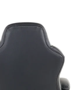 Cadeira De Escritorio Em Pele Sintetica Preta E Castanha Escura Prince