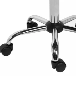 Cadeira De Escritorio Em Pele Sintetica Preta Valetta