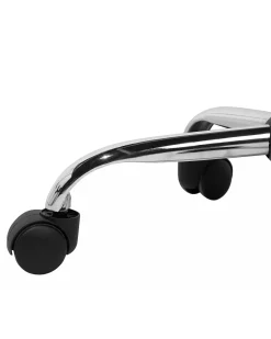 Cadeira De Escritorio Em Pele Sintetica Preta Valetta