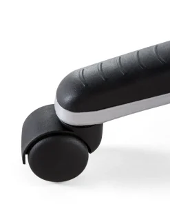 Cadeira De Escritorio Em Pele Sintetica Preta E Azul Master