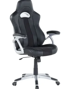 Cadeira De Escritorio Em Pele Sintetica Preta Adventure