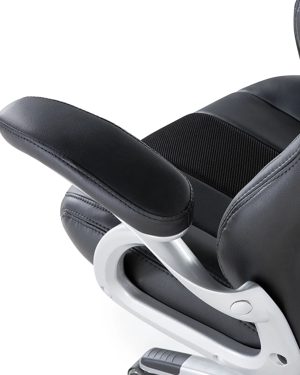 Cadeira De Escritorio Em Pele Sintetica Preta Adventure