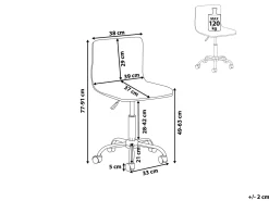 Cadeira De Escritorio Em Tecido Preto Orlando