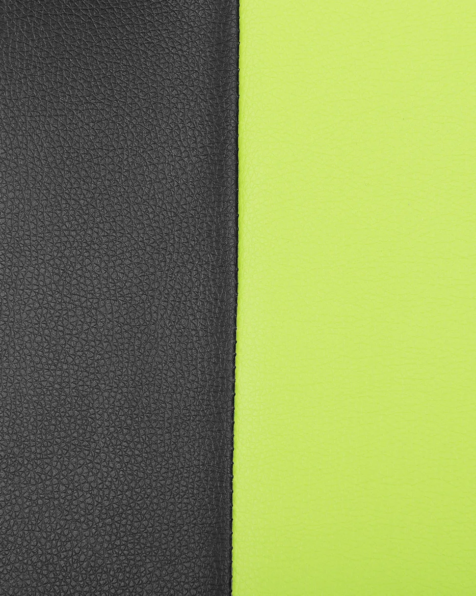 Cadeira De Escritorio Em Pele Sintetica Preta E Verde Success