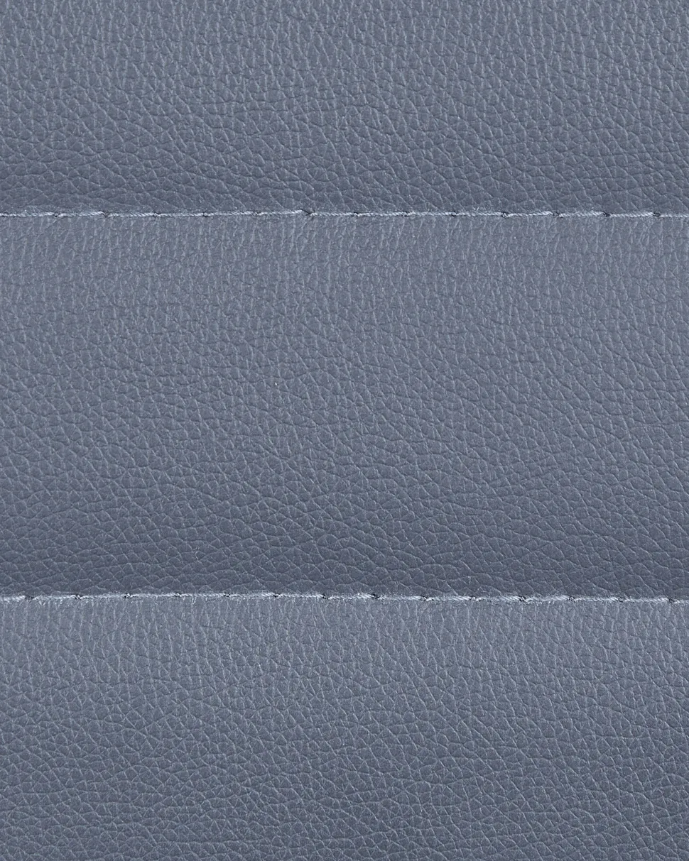 Cadeira De Escritorio Em Pele Sintetica Cinzenta Leader