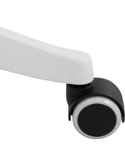 Cadeira De Escritorio Em Pele Sintetica Cinzenta Leader