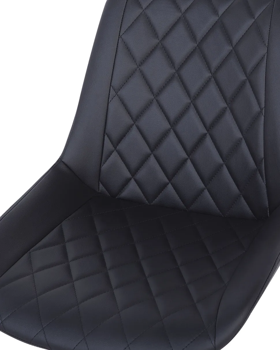 Cadeira De Escritorio Em Pele Sintetica Preta Maribel