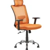 Cadeira De Escritorio Laranja Noble