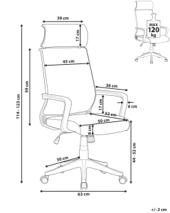 Cadeira De Escritorio Preta Leader