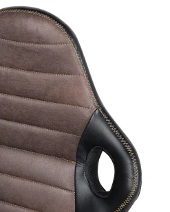 Cadeira De Escritorio Preta E Castanha Supreme