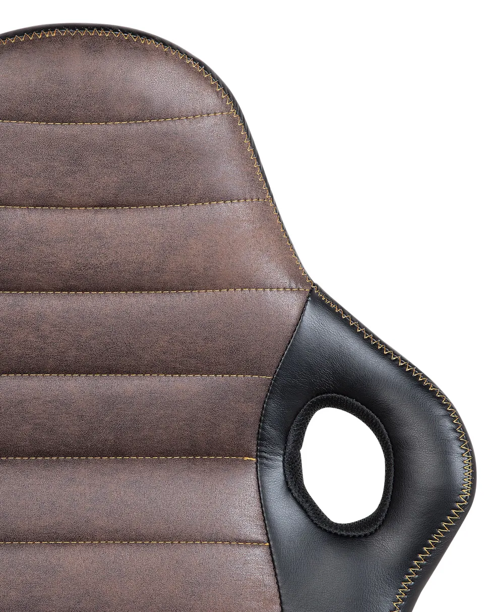 Cadeira De Escritorio Preta E Castanha Supreme