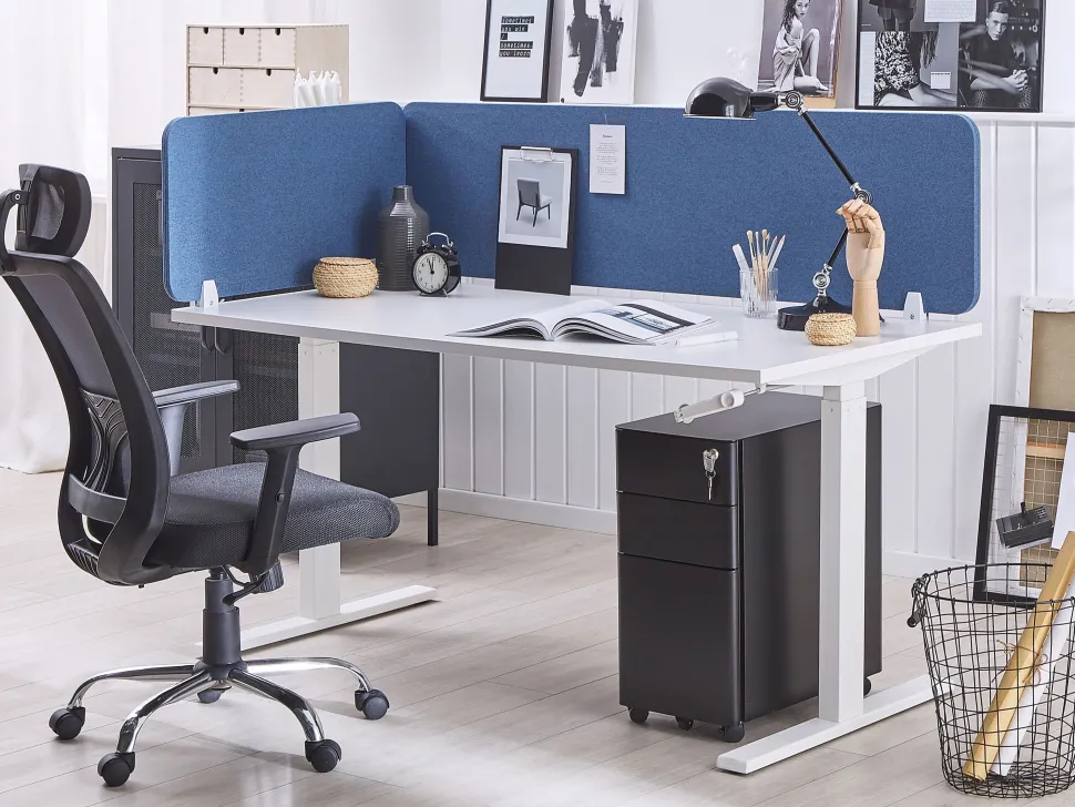 Cadeira De Escritorio Preta E Cinzenta Noble