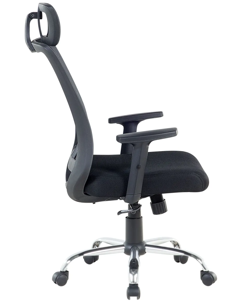 Cadeira De Escritorio Preta E Cinzenta Noble