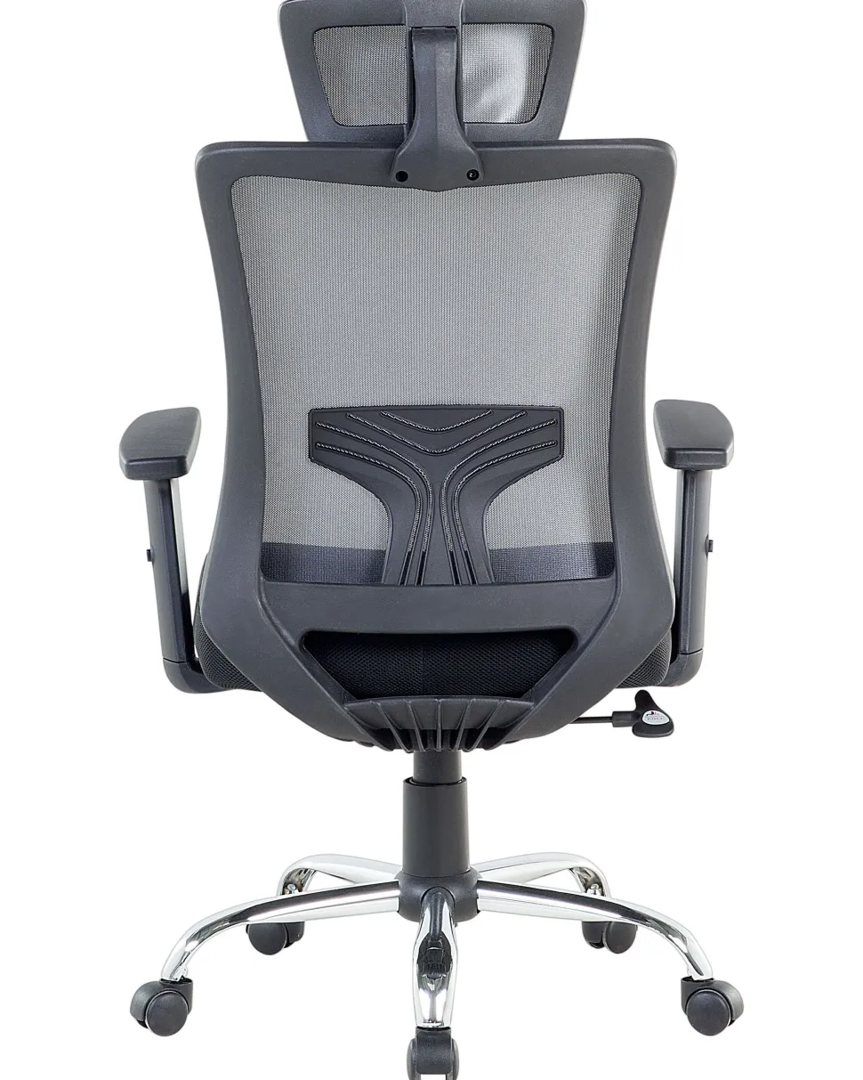 Cadeira De Escritorio Preta E Cinzenta Noble