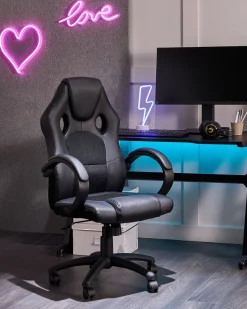 Cadeira De Escritorio Preta Fighter