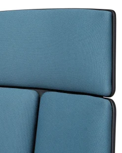 Cadeira De Escritorio Preta E Azul Delight