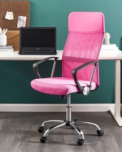 Cadeira De Escritorio Rosa Design