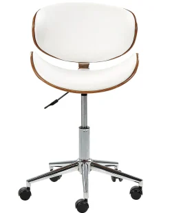 Cadeira De Escritorio Sem Bracos Branco Rotterdam